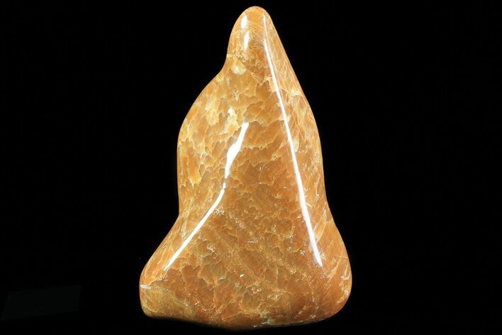 Polished, Orange Calcite Free Form - Madagascar #71870